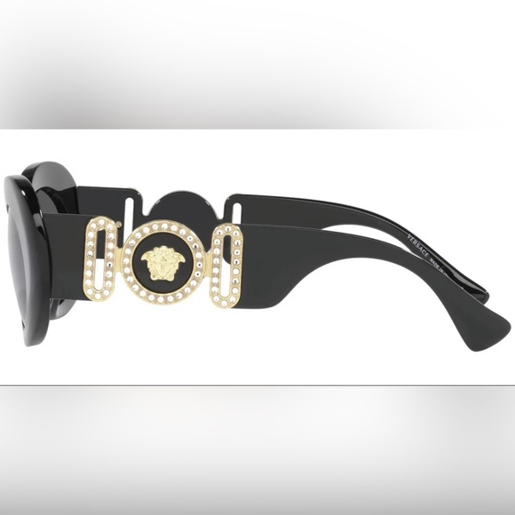 Versace Black Modified Oval Women\'s Italy Sunglasses - VE4426BU GB187 54 main image 4
